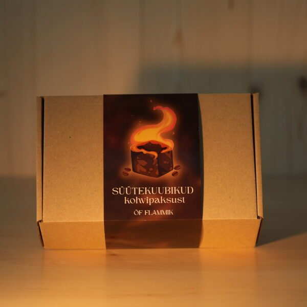 Kohvipaksust süütekuubikud – 30 tk (suur)